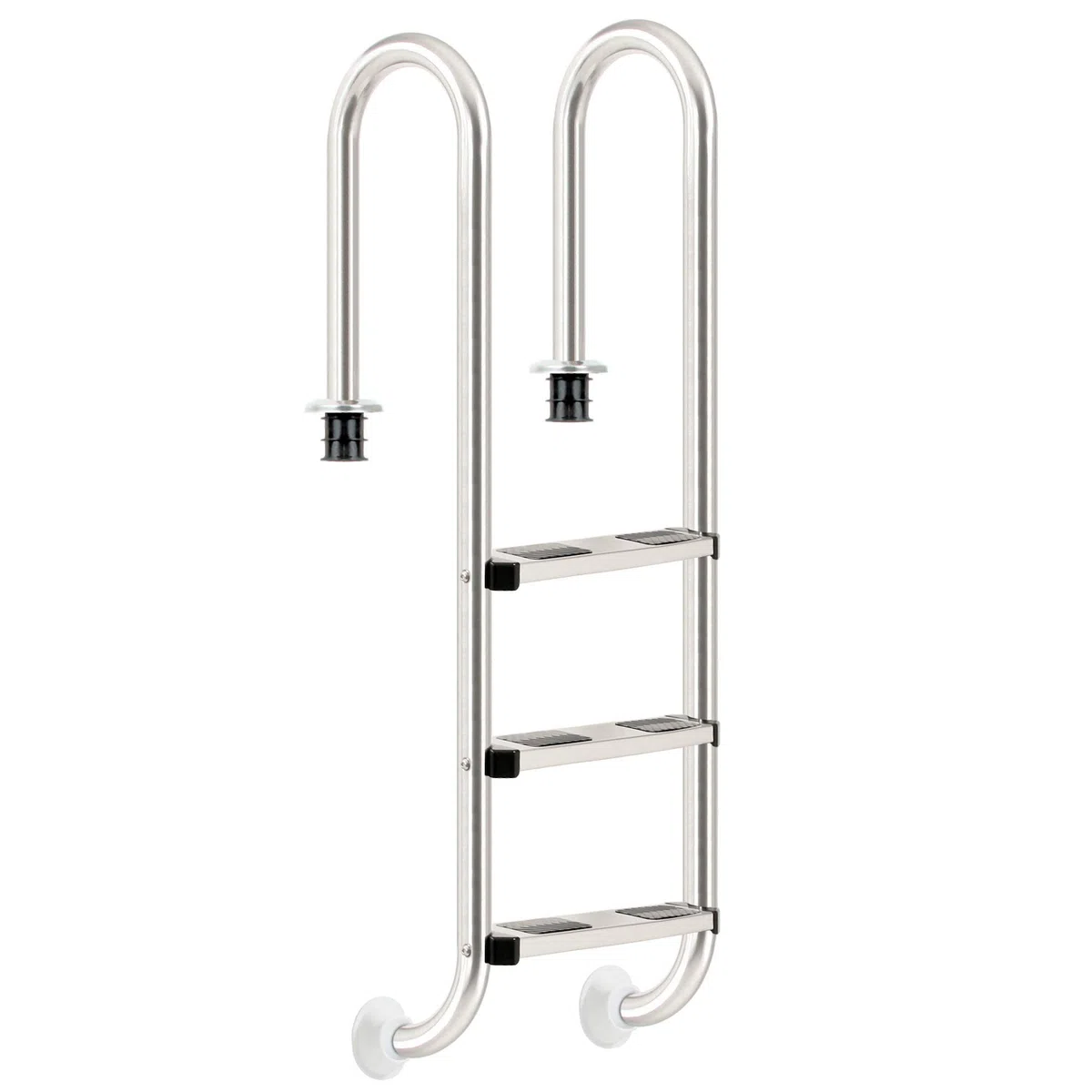 Zelsius - V2A scaletta per Le Piscina in Acciaio Inox e scaletta per Piscina, con 3 o 4 gradini (con 3 Passi)