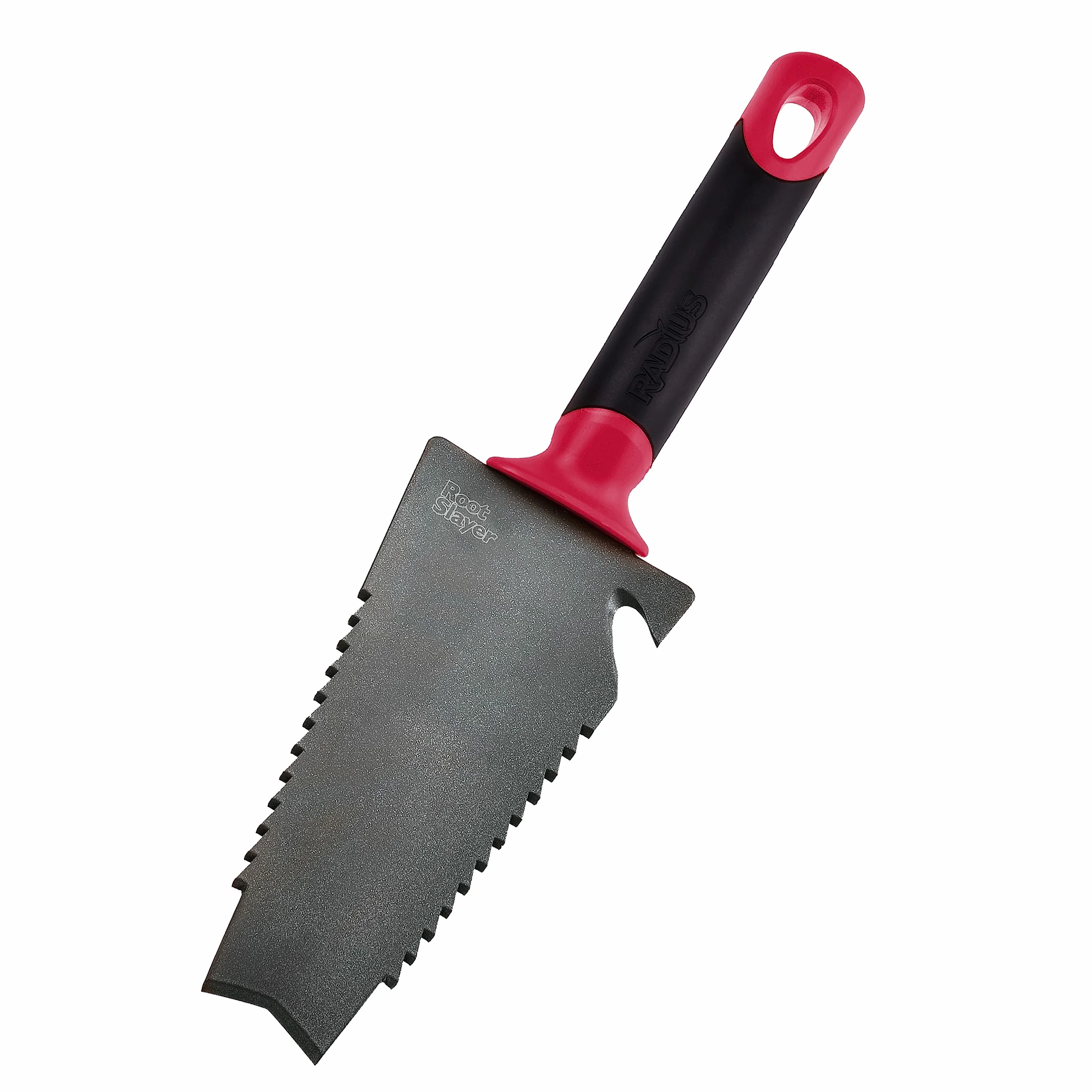Radius Garden Root Slayer - Pala in acciaio al carbonio, colore: Rosso