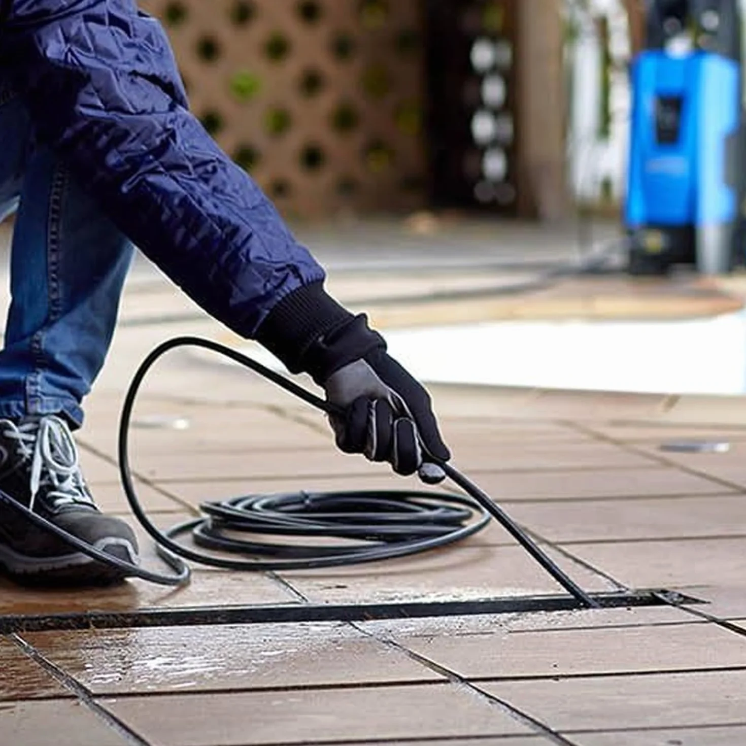 Nilfisk Pulitore Tubi e Scarichi 15M - Tubo per Pulizia Condotti - Accessorio per Idropulitrici (6410766)