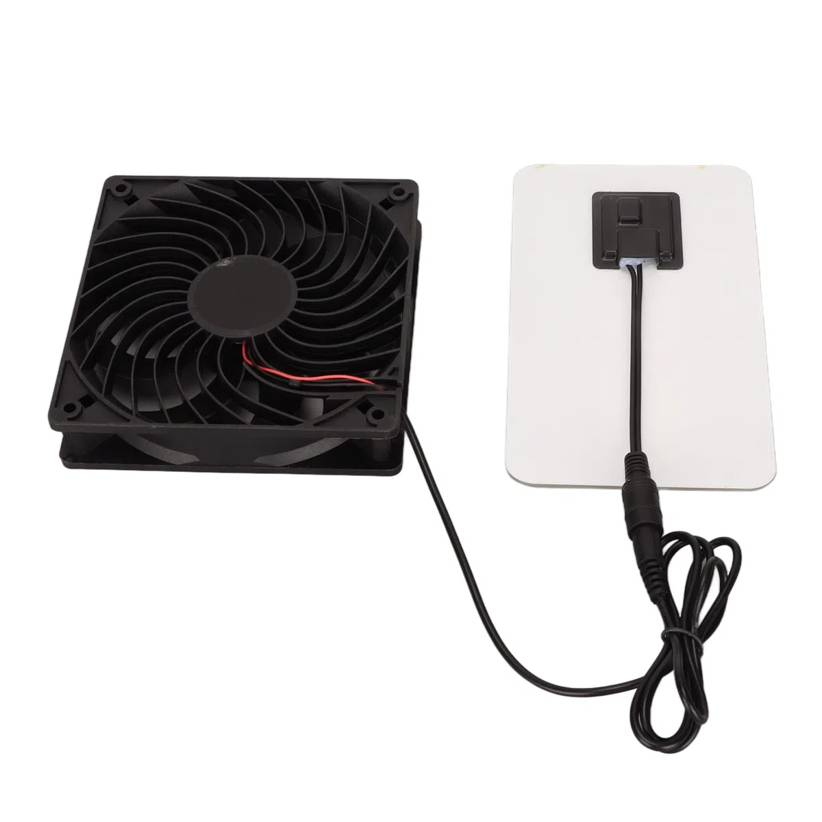 Kit Ventole a Pannello Solare, Ventola di Scarico Ad Energia Solare da 3 W, Ventola di Ventilazione di Scarico Solare Portatile per Serra, Pollai, Capannone, Cuccia per Cani