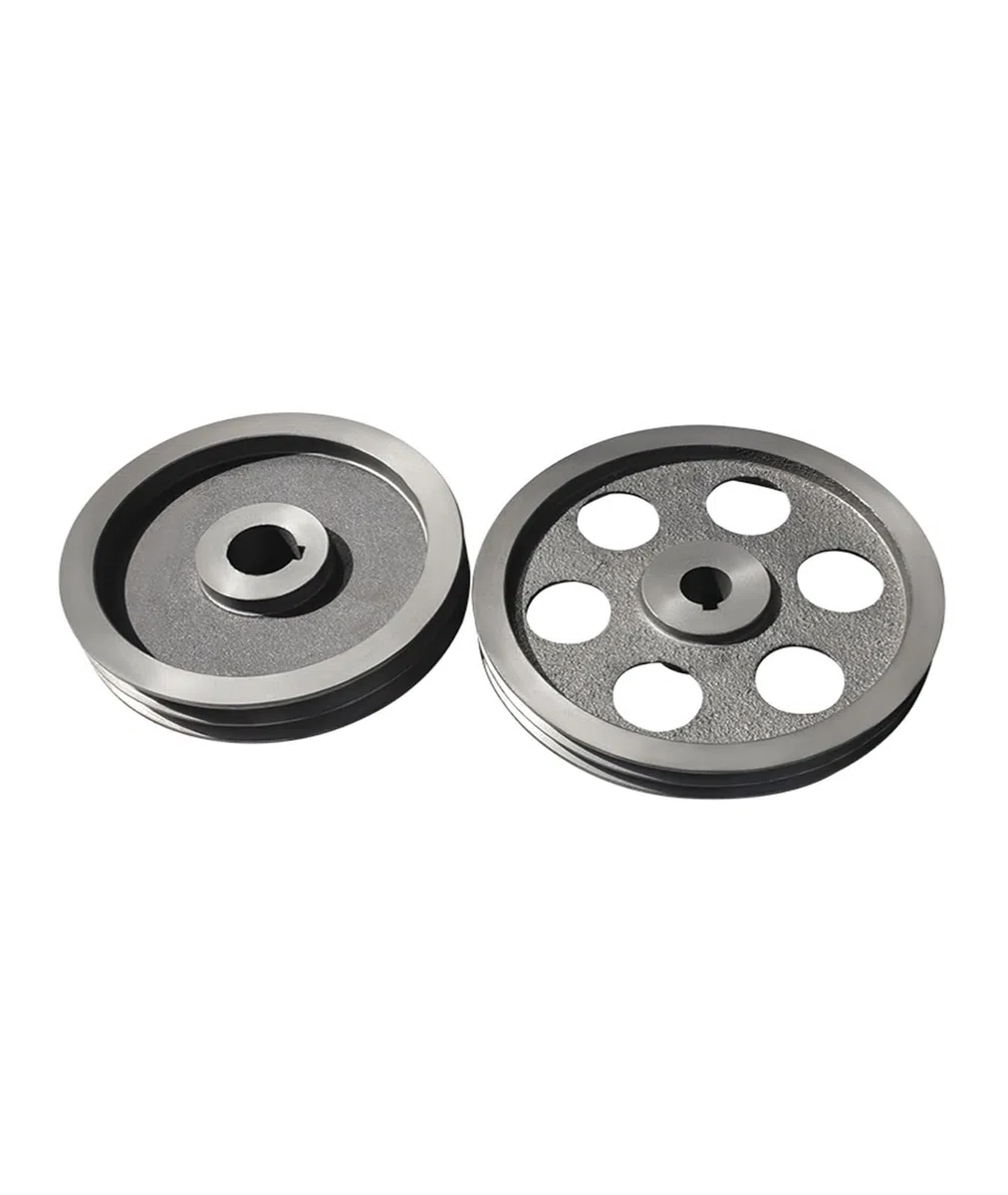 Puleggia a doppia gola, 1 pz. 2A con puleggia a cinghia trapezoidale in ghisa a doppia gola for motori a benzina di tipo A, standard nazionale, con camma cava(160-2A-25-8)