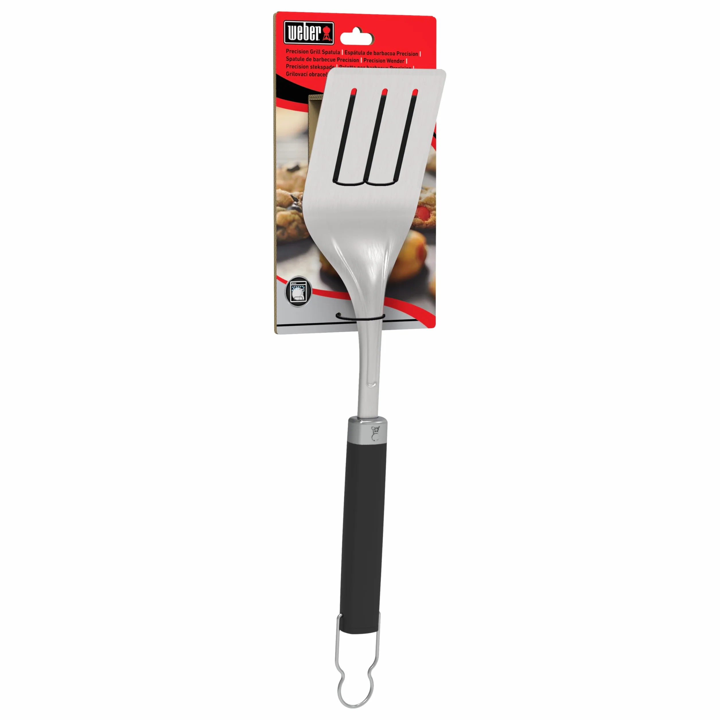 Weber 6761 - Spatola Premium, lunghezza 46 cm, colore: Nero/Argento
