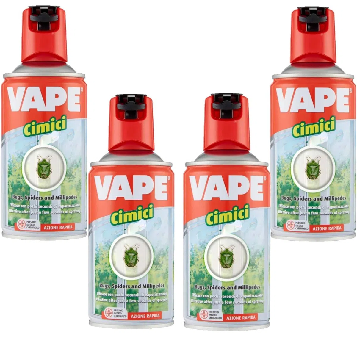 Vape Insetticida Repellente Spray Anti Zanzare, Vespe e Cimici (Vape Spray Cimici, 4)