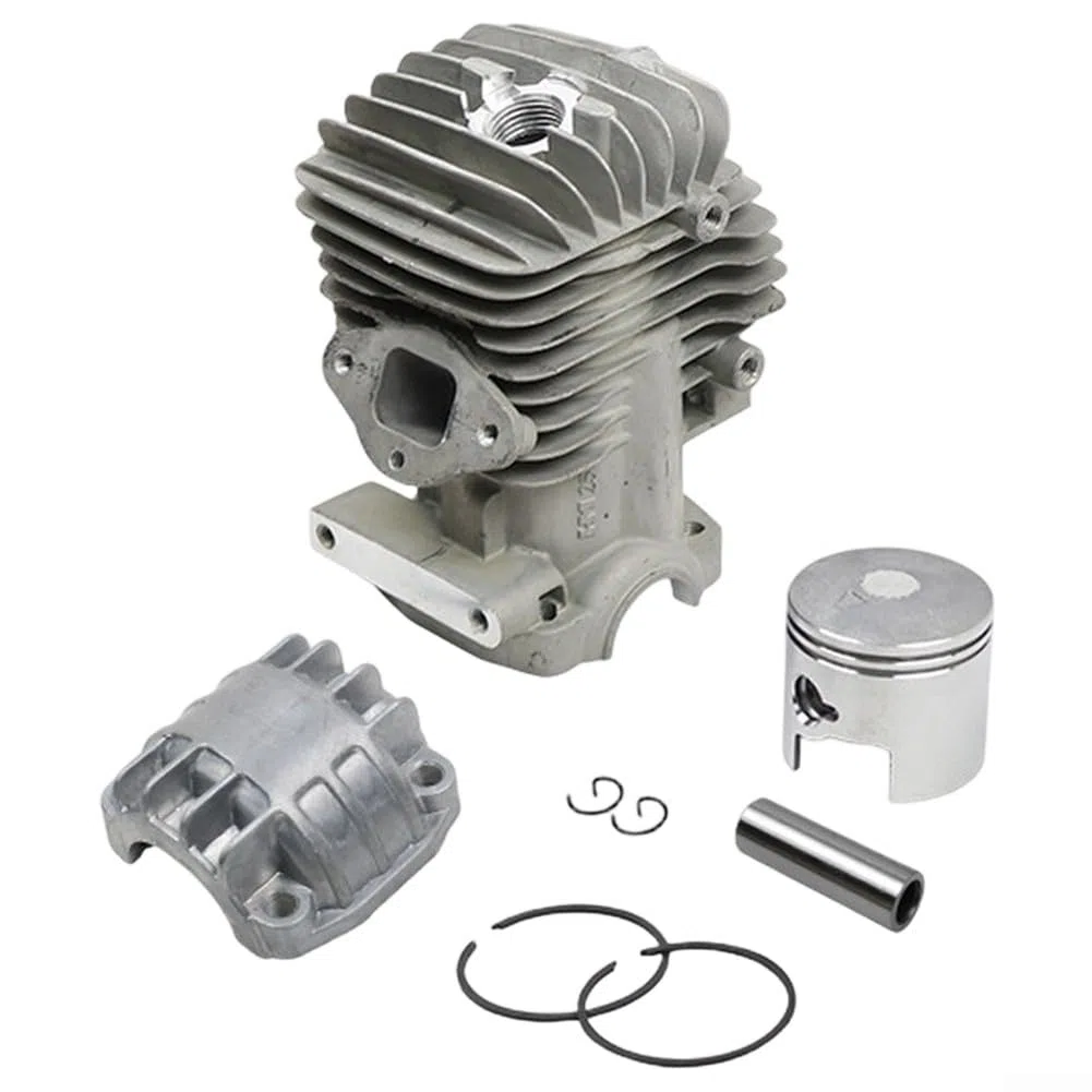 Cilindro per Kit Pistone, Kit Cromatura 34MM per motosega con una cilindrata di 2500 25Cc e Sopra per Vari Modelli