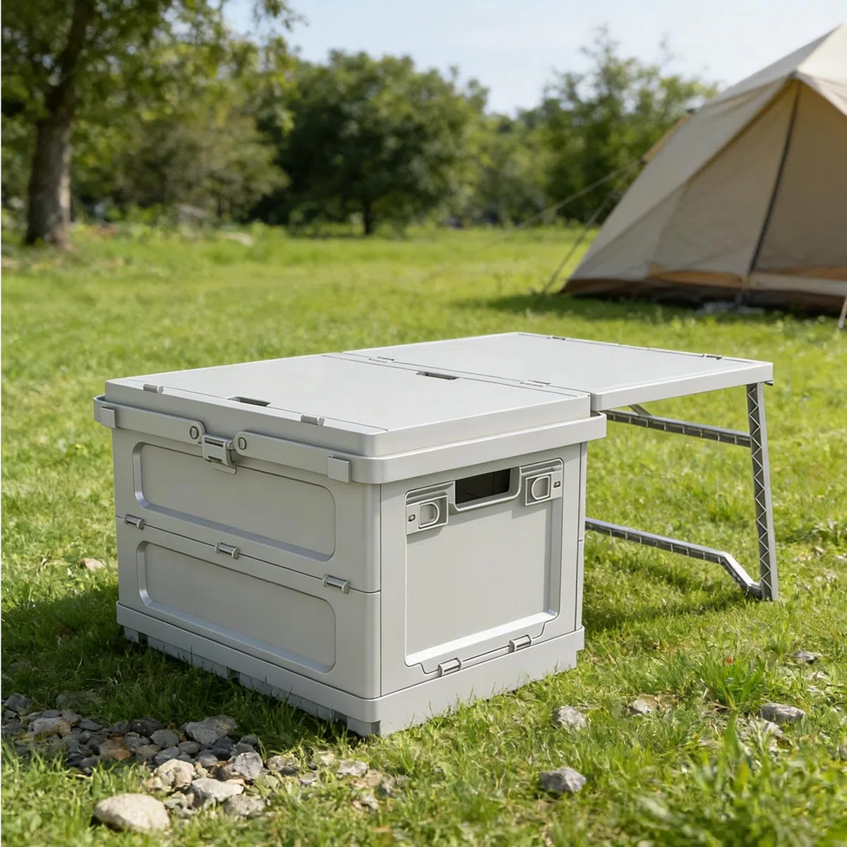 Basket da Campeggio Con Manico E Ampia Capacità Di Conservazione | Box Da Campeggio Con Tavolo E Picnic Per Outdoor Viaggi Escursionismo Pesca Feste Vacanze Cibo Snack Utensili