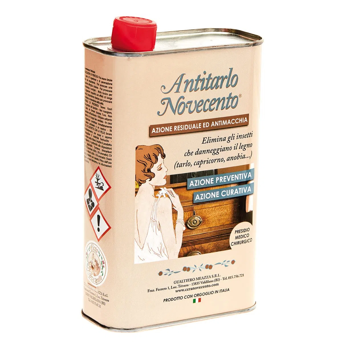 KIT ANTITARLO NOVECENTO PER MOBILI IN LEGNO ANTI TARLO LEGNO ANTITARME TUTTO IN 1 FAI DA TE PRONTO ALL'USO