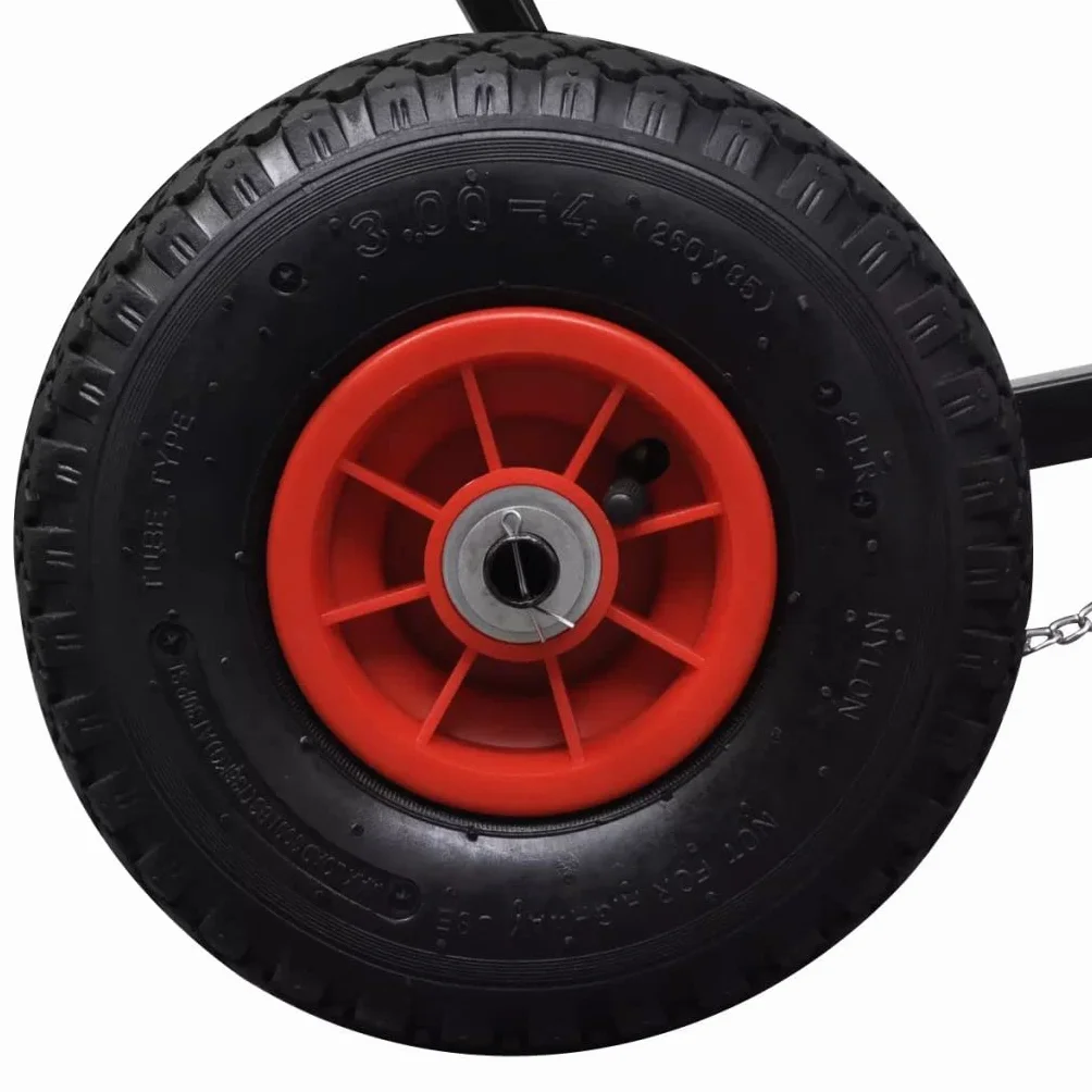 Tidyard Spazzaneve Manuale Regolabile con Ruote 74 x 46 cm 12 kg