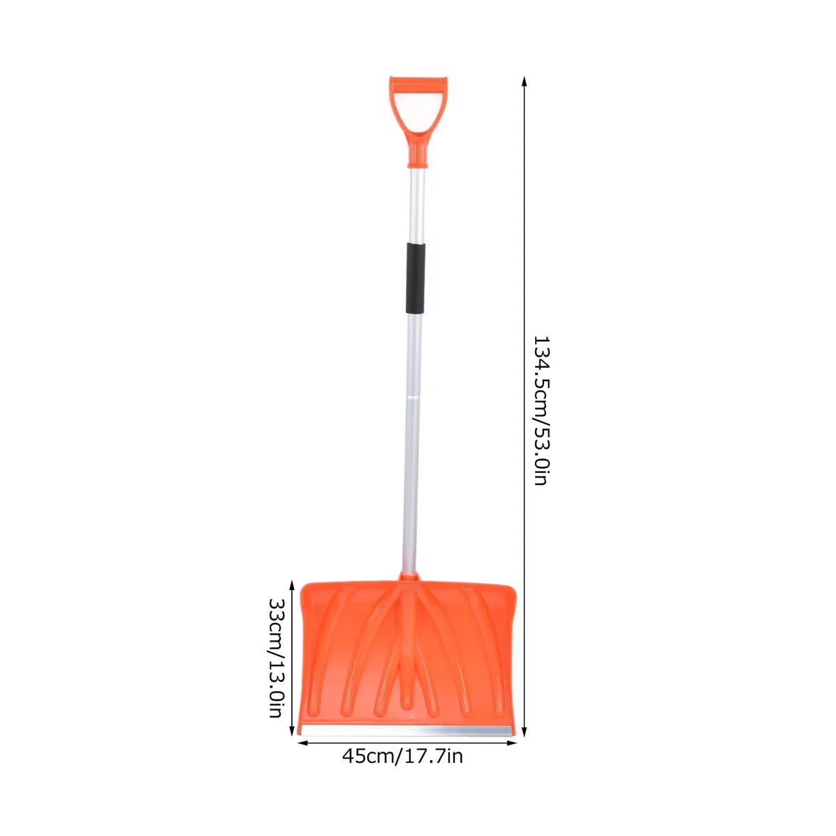 JOCHEN Spazzaneve, Pala da Neve, Pala da Neve con Manico ergonomico, Pala da Neve in plastica con Attacco in Alluminio