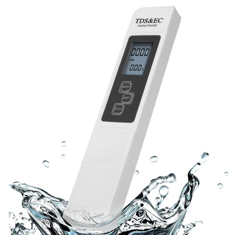 Mesee Tester di qualità dell'acqua, tester digitale 3 in 1 LCD, per acqua potabile, alta precisione per acqua potabile, piscina, acquario, laghetto e piscina
