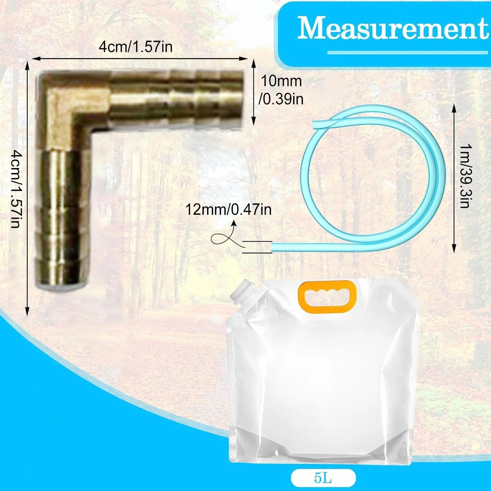 Kit Spillatura d'Acero Sacco di raccolta Trapano Cannelli Spazzola | 5 Spillatori 5 Rubinetti 5 Spazzole 5 per raccolta, filtrazione e produzione biologica e domestica
