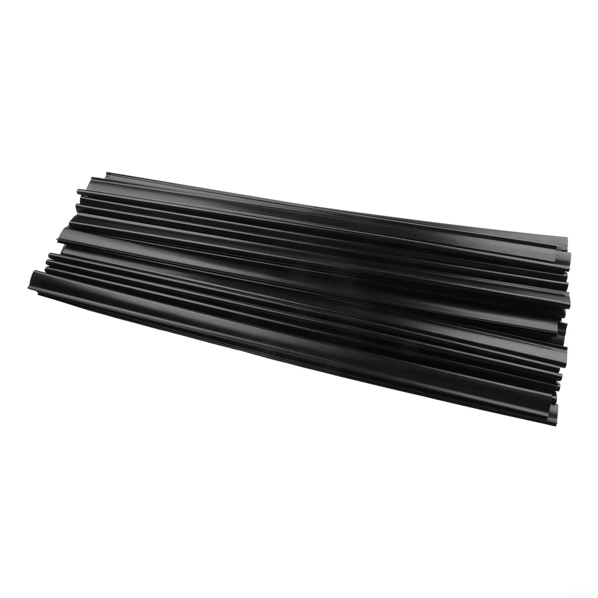 Strisce di copertura piatte per piscine fuori terra, 61 cm, clip di fissaggio in PE nero per fissare il rivestimento della piscina, accessori protettivi per bordi lisci per nuoto (B)