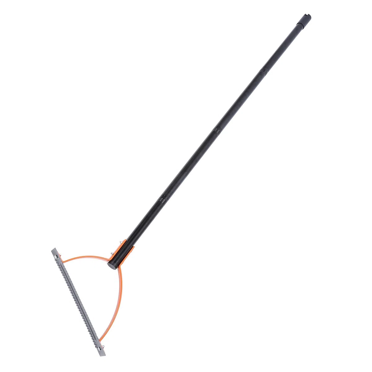 Annadue Tagliaerba Manuale, Lama Seghettata a Doppio Taglio, Manico in Acciaio Inossidabile, Frusta per per Prati da Giardino (4 Sezioni)