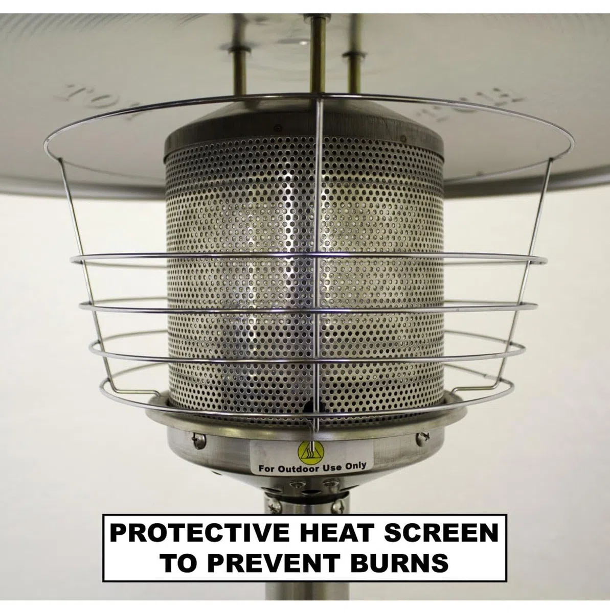 Stufa a gas portatile per patio, in acciaio inox, bruciatore per esterni a gas propano o butano, riscaldamento a basso consumo energetico per gazebo, giardino, campeggio