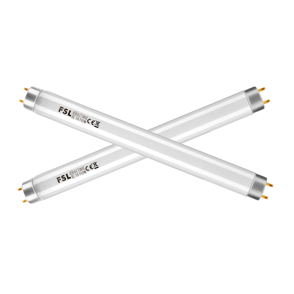 fraxinus FSL BL T8 F10W, 2 x 10W Lampadina UV Tubo, 13 in Ricambio Lampada per Zanzare, Luce Neon per 20W Zanzariera Elettrica/Ammazza Zanzare/Antizanzare/Cattura Insetti/Contro Mosche.