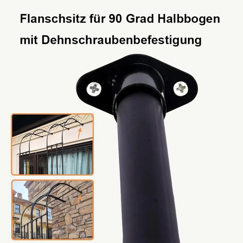 Traliccio da giardino, 60-220 cm, supporto per piante in metallo resistente alle intemperie, in acciaio rivestito in PE, ideale per piante rampicanti, colore bianco ed elegante per il tuo giardino