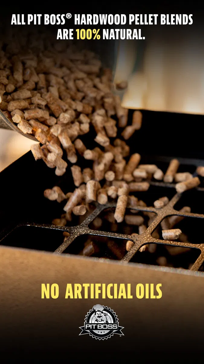 Pit Boss Pellet di legno duro per barbecue, 100% naturale, per cucinare, grigliare e affumicare, 9,1 kg, per barbecue a pellet e affumicatori | Miscela di noce americano