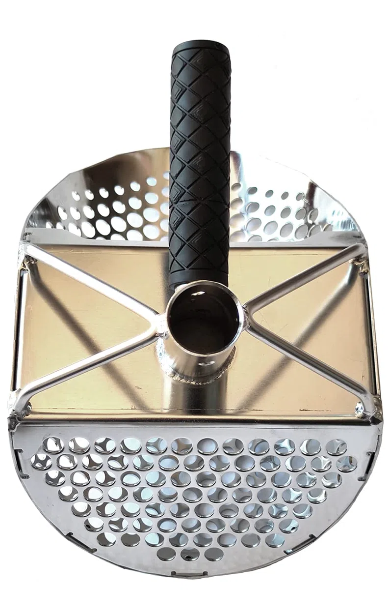 Pala Sand Scoop Empotec SE-2 Setaccio Sabbia Mare Metal Detector Acciaio Inox Traforata Ottima Qualità