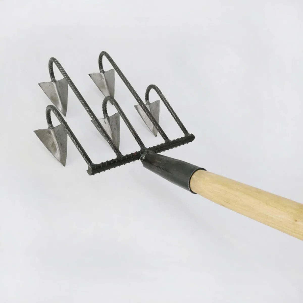 Zappa per Scavi Profondi Multiuso Struttura in Acciaio Rinforzato Denti Multipli per Lavorazione Terreno Adatto a Orto Giardino Fattoria Lavori Agricoli, 7 Denti
