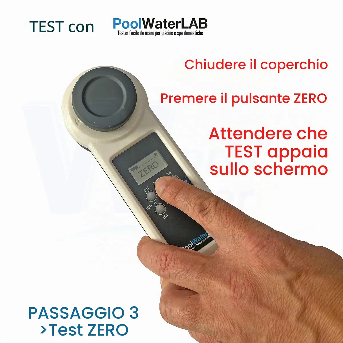 PoolLab 9 in 1, Analizzatore per acqua della piscina