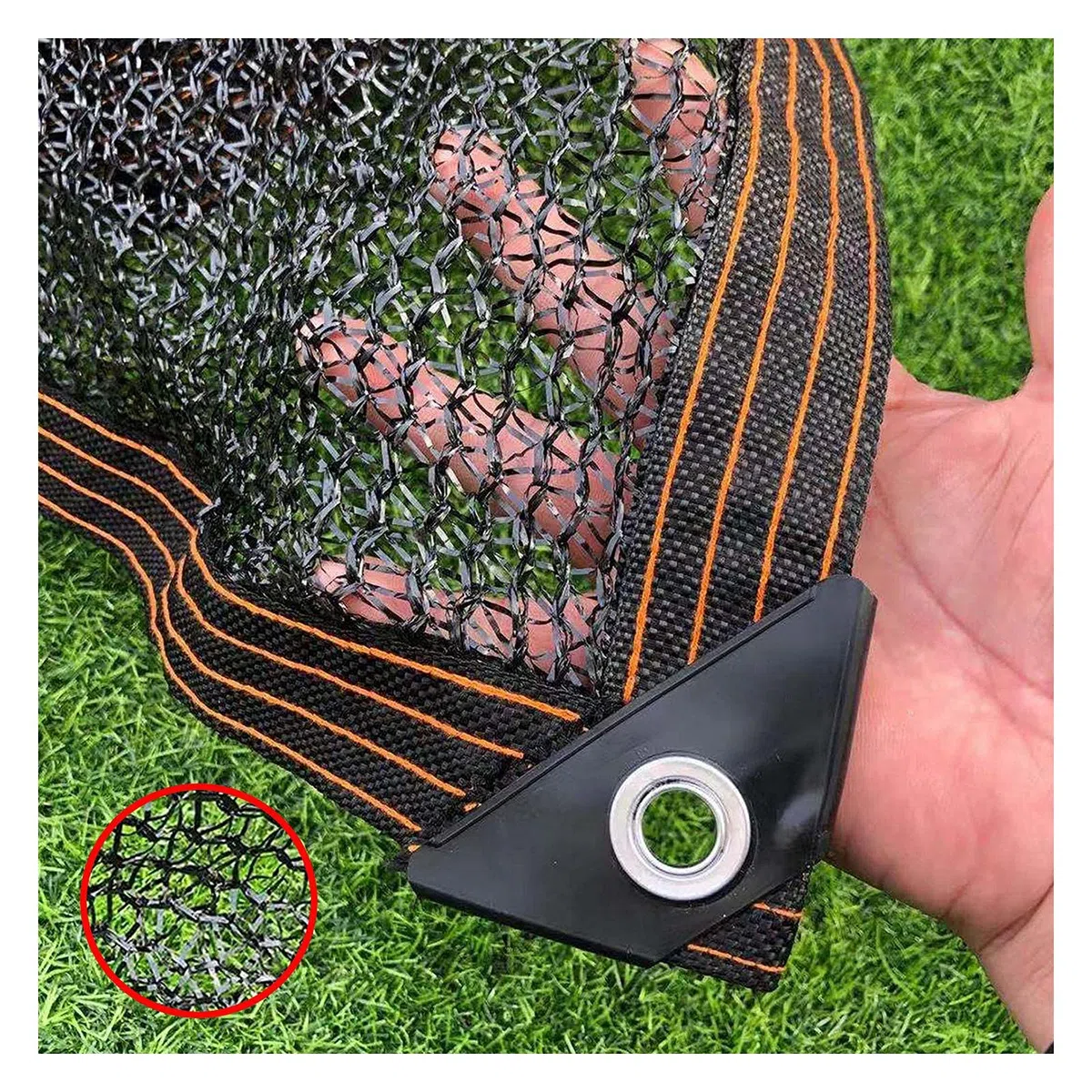 Rete Ombreggiante A 3 Pin Anti-Uv 50%-55%,Tessuto Schermo Privacy Awnings Panno Per Esterni Antistrappo,Per Frutta Fiori Colture Serre Posto Auto Coperto Piscina (3mx6m/9.8ftx19.7ft)
