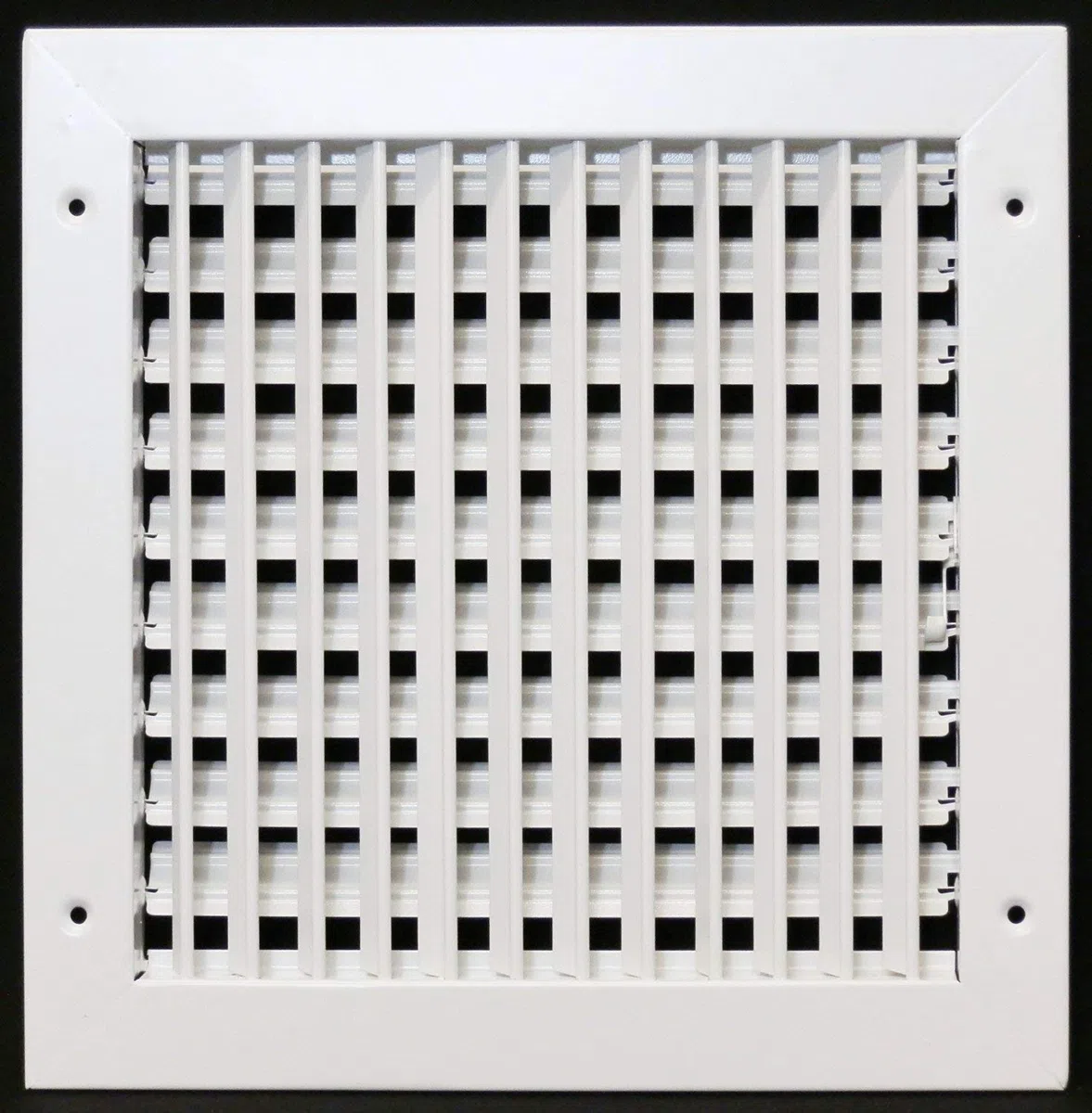 Diffusore d’aria regolabile 35,6 x 35,6 cm – HVAC condotto di ventilazione laterale o cieling – registratore griglia – alto flusso d’aria, bianco