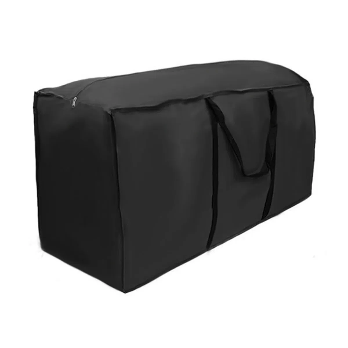 Borsa portaoggetti for cuscini for mobili da giardino for esterni resistente in tessuto Oxford impermeabile Patio esterno Per Cuscini(Black,173 * 76 * 51cm)