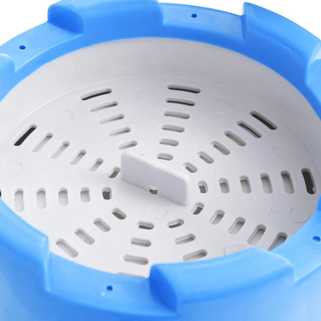 Generico Piscina Fuori Terra con Skimmer e Pompa Sospesi 350x90cm Grigia,Grigio,41.75kg,3070801