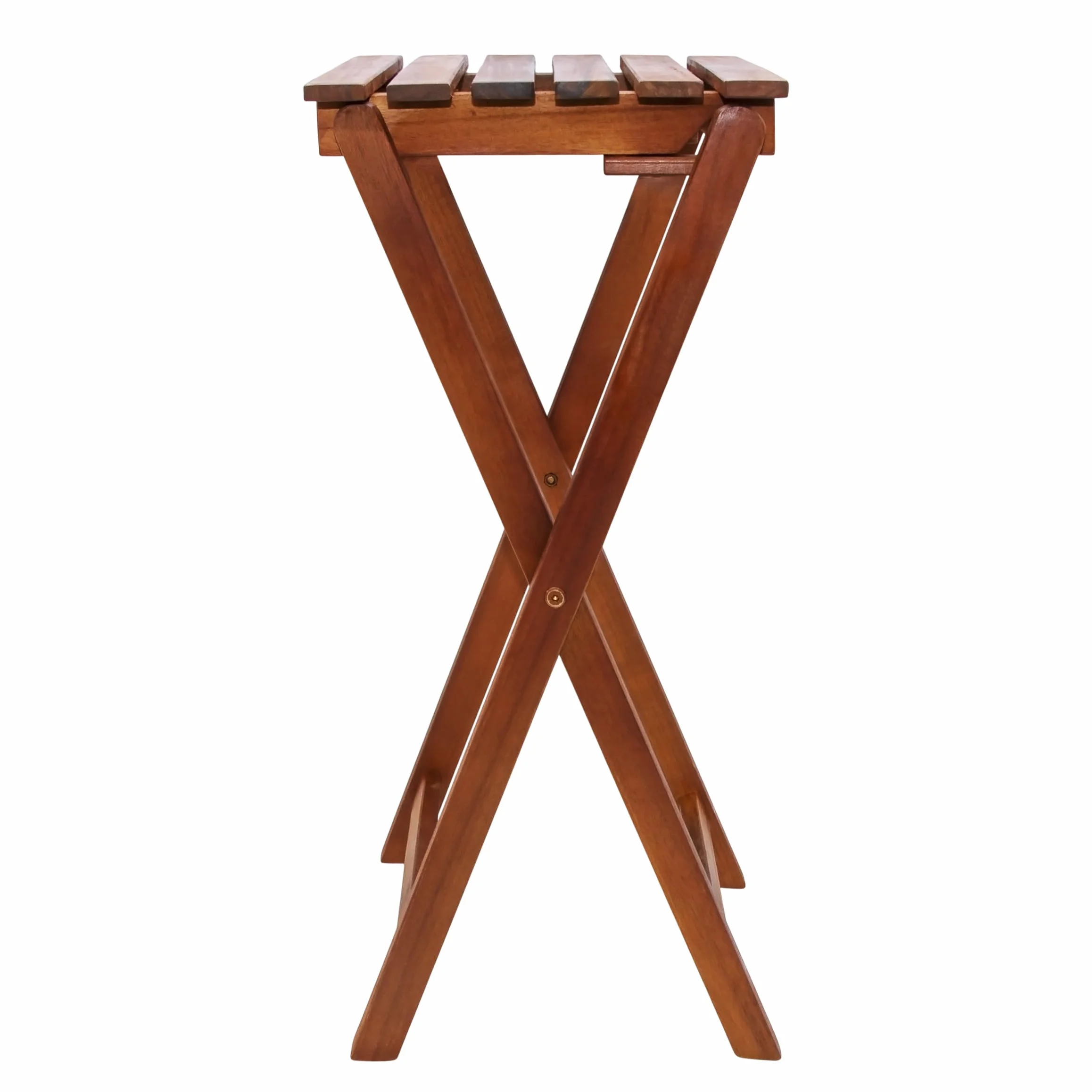 Spetebo Eucalipto, sgabello pieghevole, 62 cm, in legno, tavolino da giardino