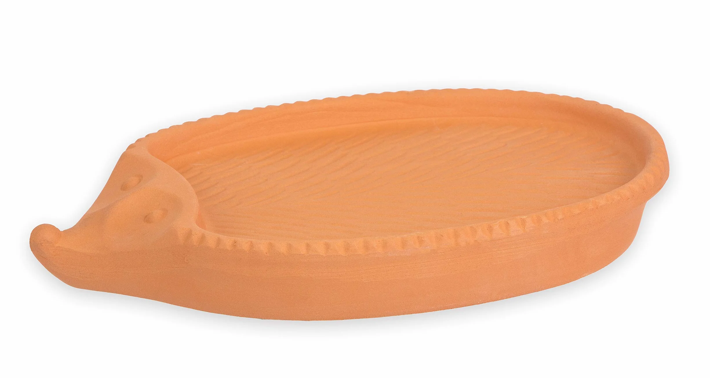 Römertopf Riccio Porta-Crescione in Terracotta Naturale – Semenzaio con Semi di Crescione, Coltivazione senza Terra, ca. 24 x 14 cm, Lavabile in Lavastoviglie, Idea Regalo per Bambini