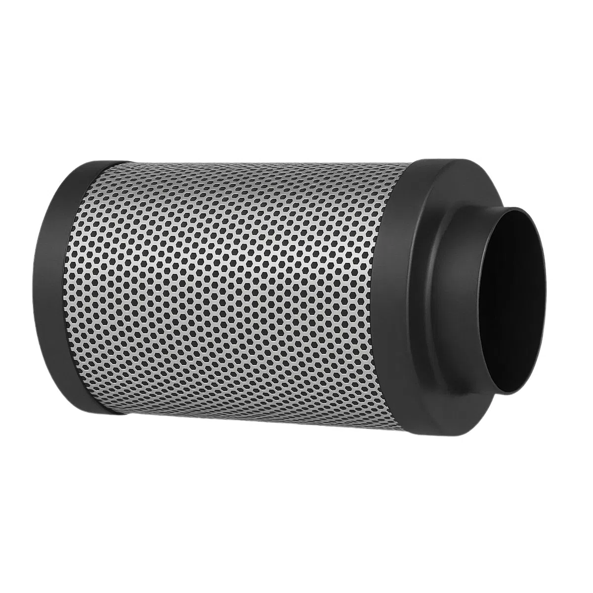 Weedness Airontek Filtro a Carbone Attivo Crescita 240 m³/h 100 mm 20 cm - Anti Odore Ventilazione Filtro Odore Filtro Estrazione Coltivazione Interna Esterna