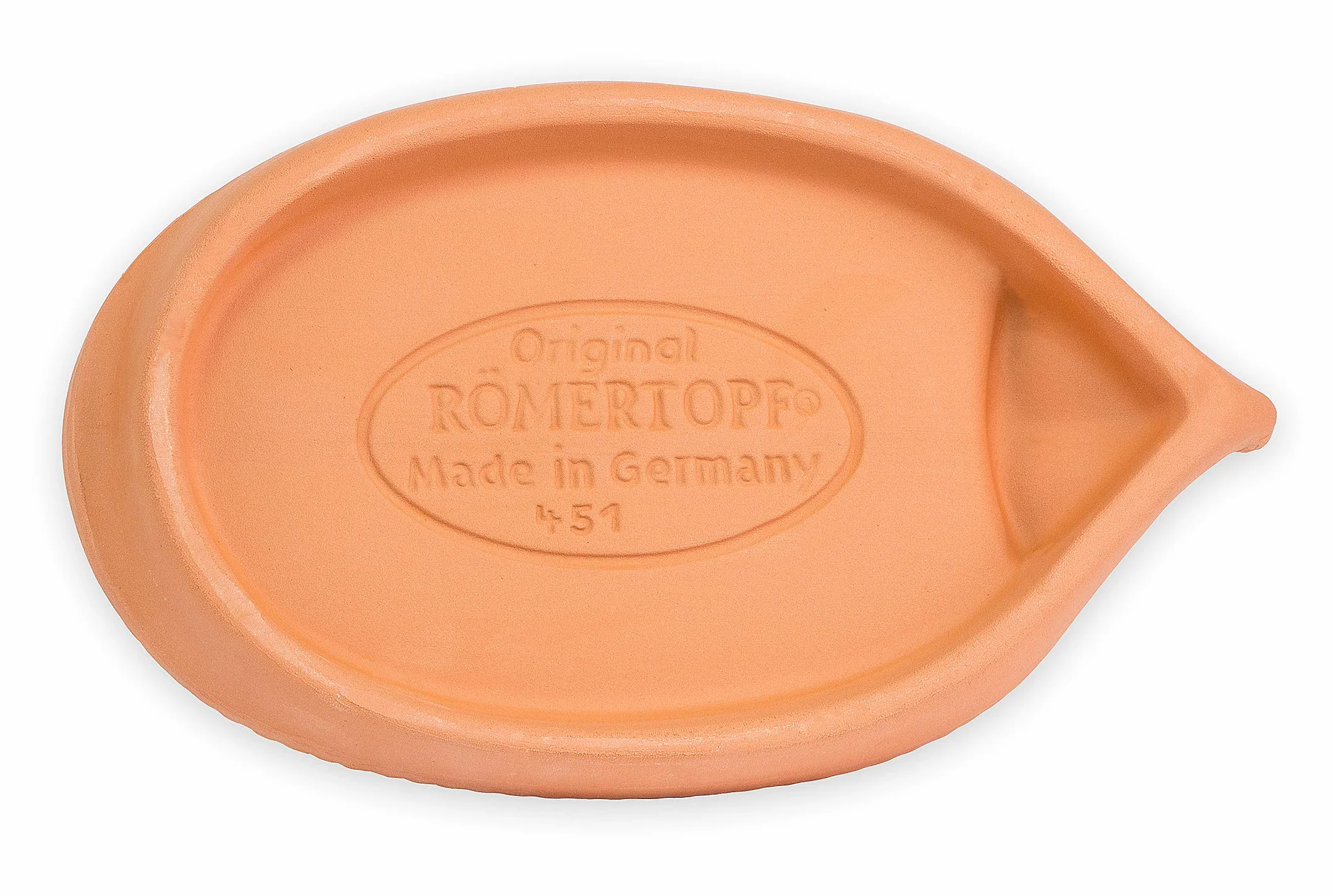 Römertopf Riccio Porta-Crescione in Terracotta Naturale – Semenzaio con Semi di Crescione, Coltivazione senza Terra, ca. 24 x 14 cm, Lavabile in Lavastoviglie, Idea Regalo per Bambini