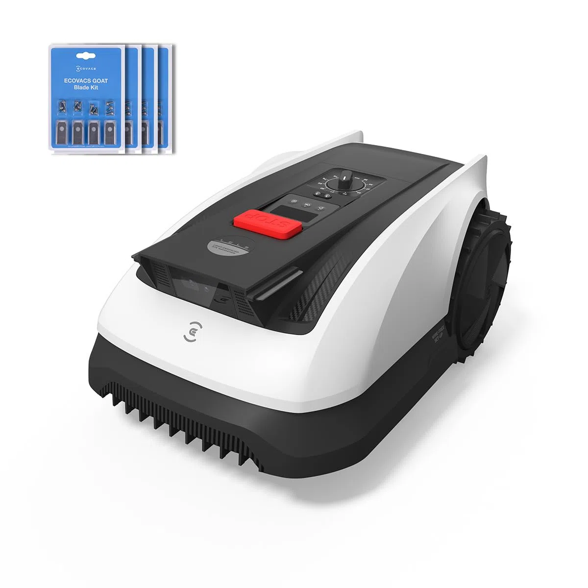 ECOVACS GOAT O800 RTK Robot Tagliaerba,Include 4 set di lame,800m², RTK+Vision Potenziata da LiDAR Rasaerba Robot, Mappatura Automatica, Passa percorso di 0,7 m, Taglio dei bordi, Pendenza 45%