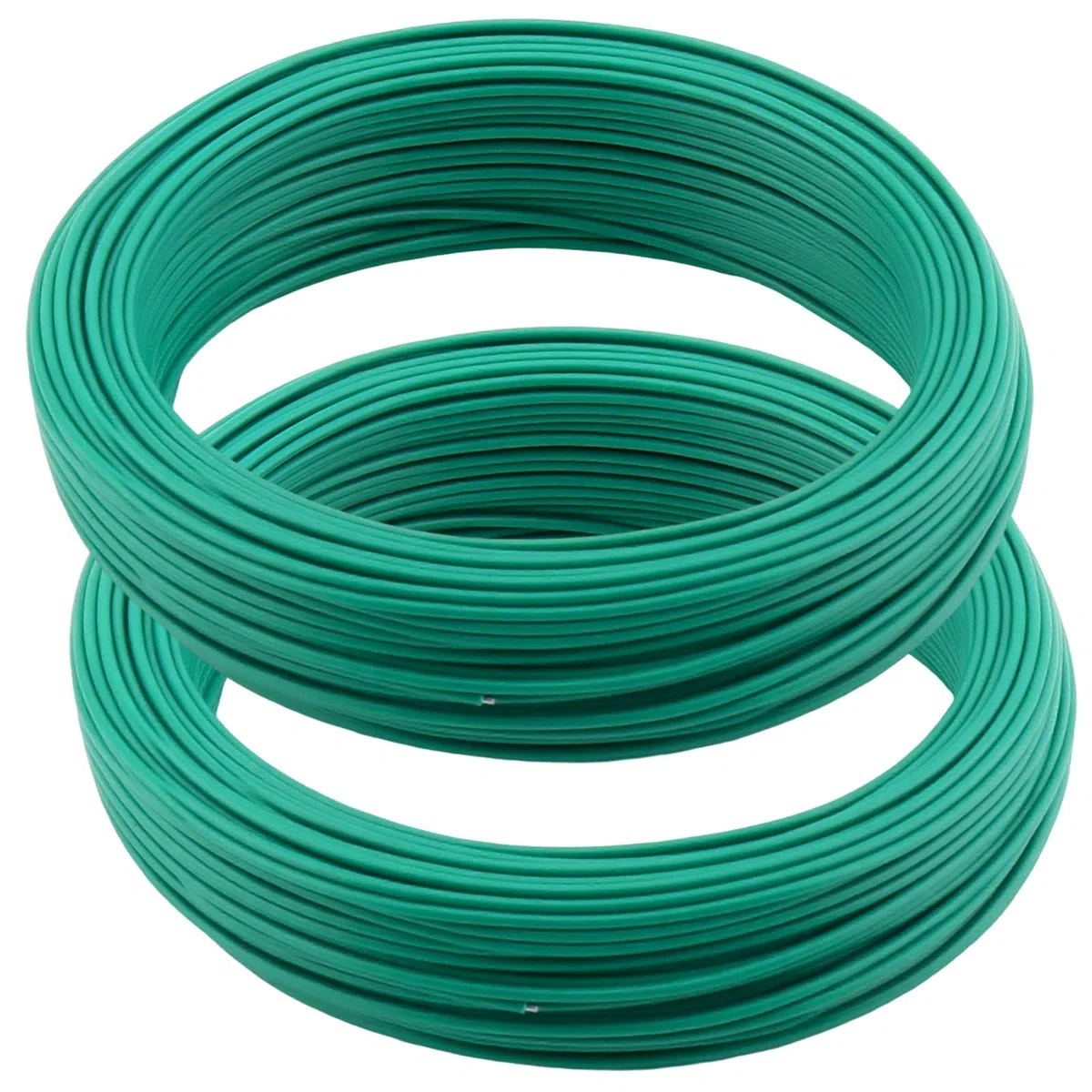 FUNSUEI 2 Rotoli di Filo da 2 mm x 50 m, 100 m, Colore Verde, Filo da Giardino per Piante e Bonsai per Recinzione a Rete Metallica, Piante pomodori, Verde