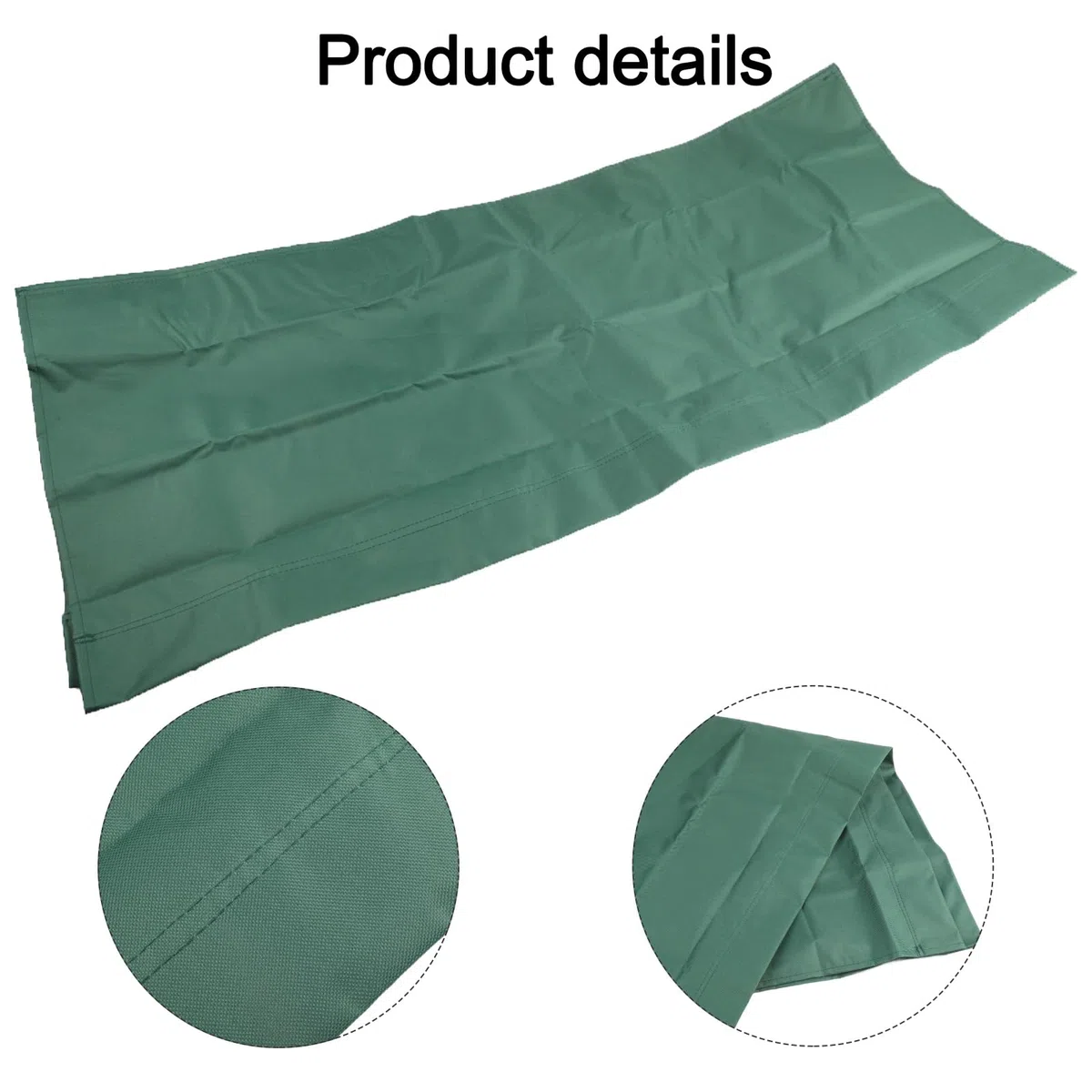 Coprisedile per dondolo da giardino, tessuto Oxford 600D, coprisedia per tutte le altalene da giardino, per sedie a 2 posti, 115 x 48 x 48 cm (verde scuro)