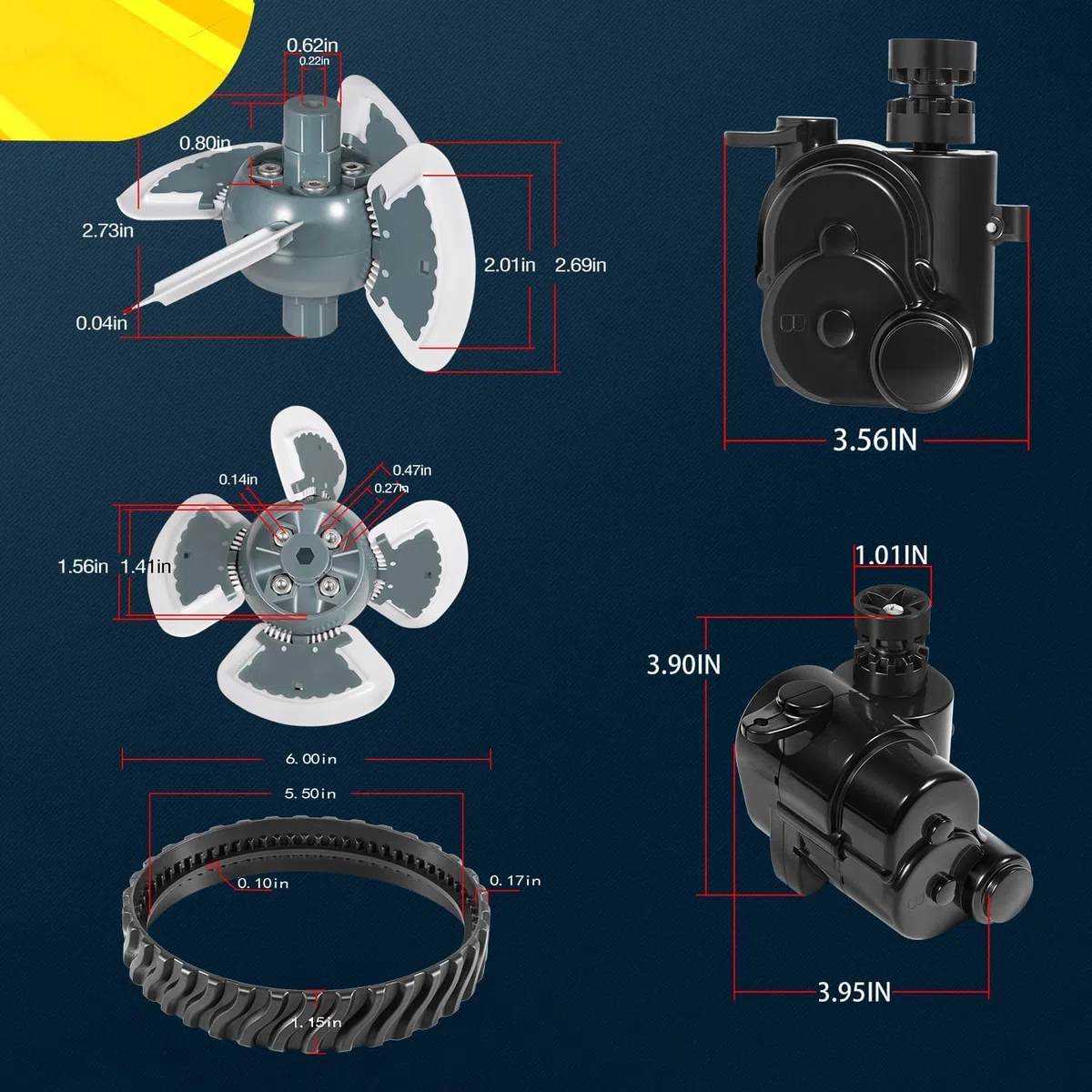 Kit di manutenzione completo R0796200 per pulizia piscina Zodiac Baracuda MX8, MX6, MX8 EL e MX6EL (pezzi di ricambio) compatibile con R0524900, R0526100, R0527000, R0525100, R0524700 e R05248