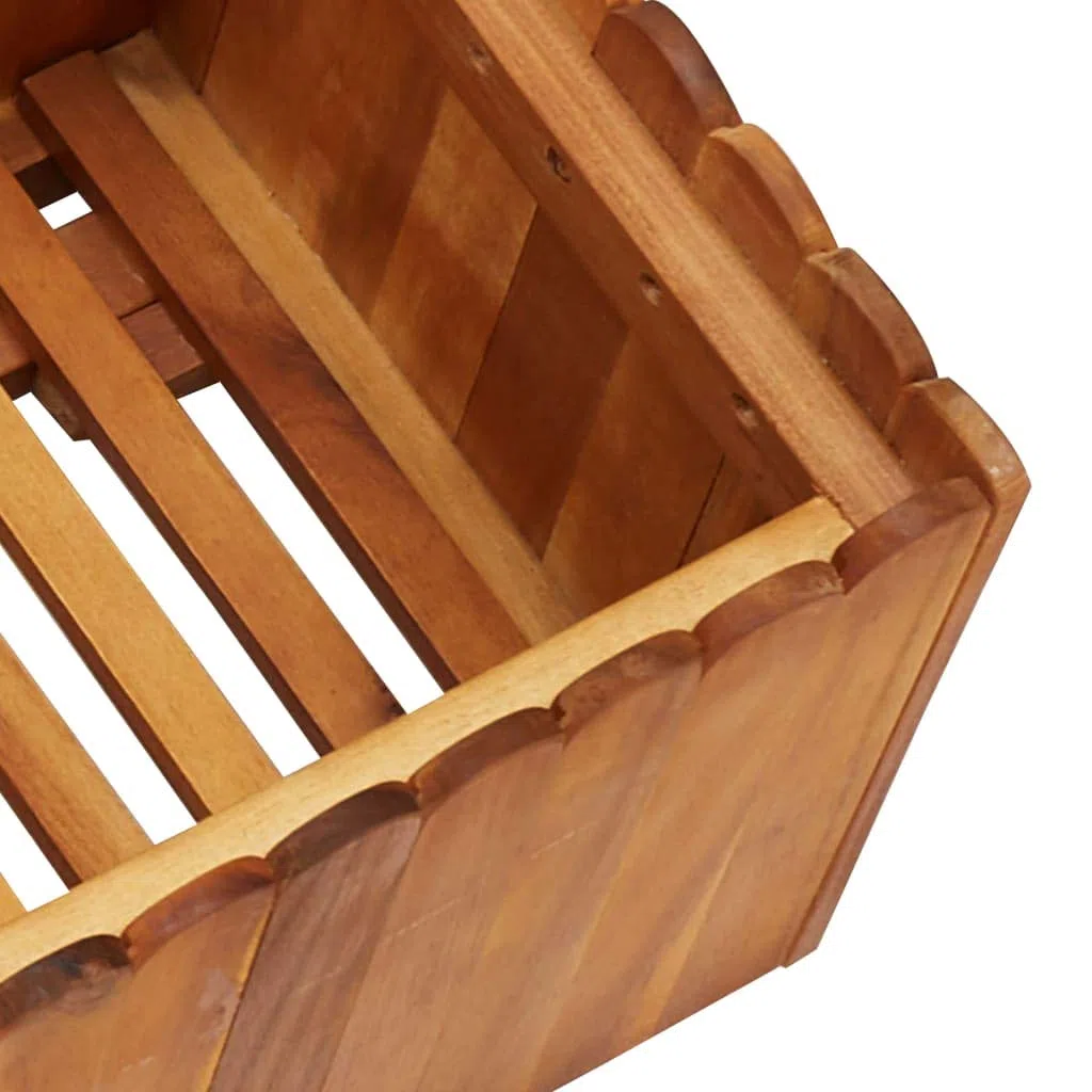 ShGaxin Arriate, Tavolo da coltivazione, Orto domestico, Coltivazione di piante aromatiche, Arriate da giardino, in legno massello di acacia 100x30x25 cm