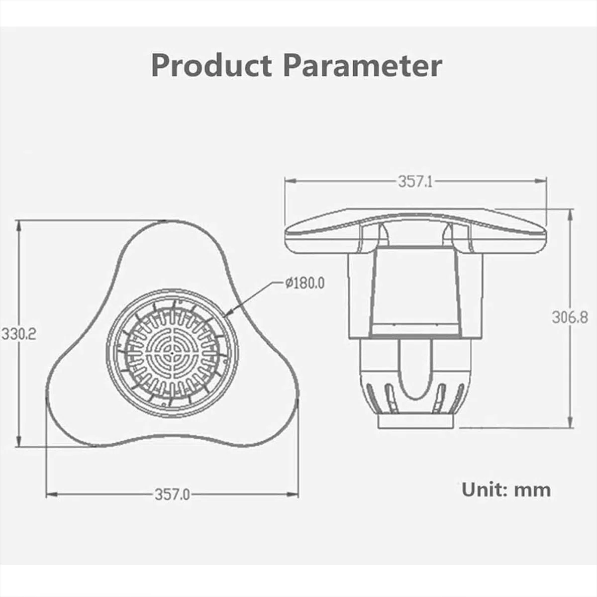 Skimmer galleggiante per laghetti, 34 W, 2200 l/h, con cavo di alimentazione da 8 m e forte aspirazione, per piscine, laghetti, laghi e laghetti da giardino