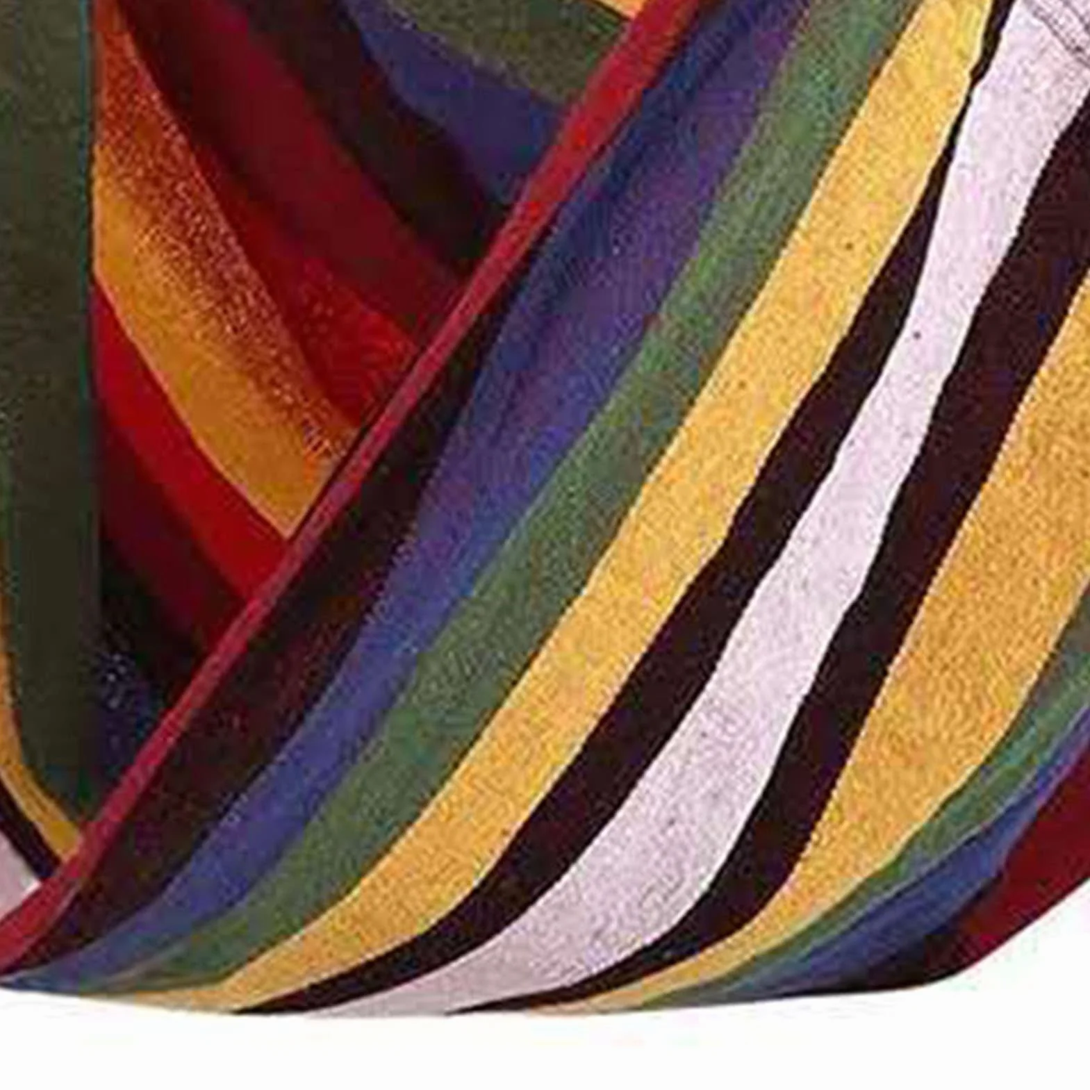 Sedia Sospesa Altalena per Amaca da Esterno in Tela, a Strisce Colorate, Pieghevole Portatile, 100x130cm, per Giardino