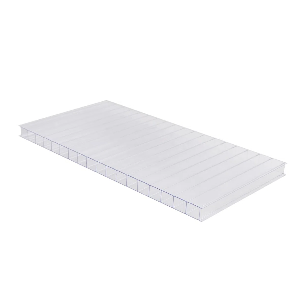 LASTRA POLICARBONATO ALVEOLARE TRASPARENTE 300x105 cm Spessore 6 mm 2 PARETI TRASPARENTE