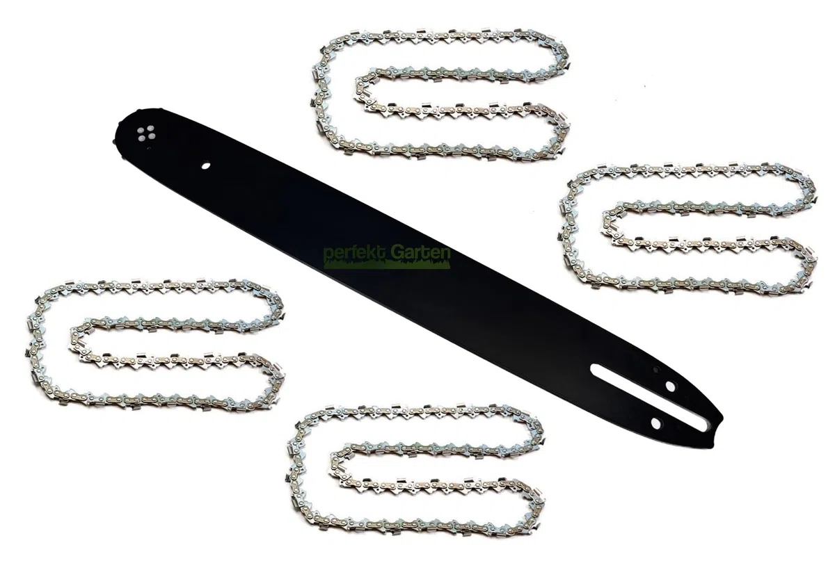 40 cm; 1,3 mm; 3/8"; spada da 57 TG + 4 catene compatibili con motosega ALDI TOP CRAFT IKRA KSI