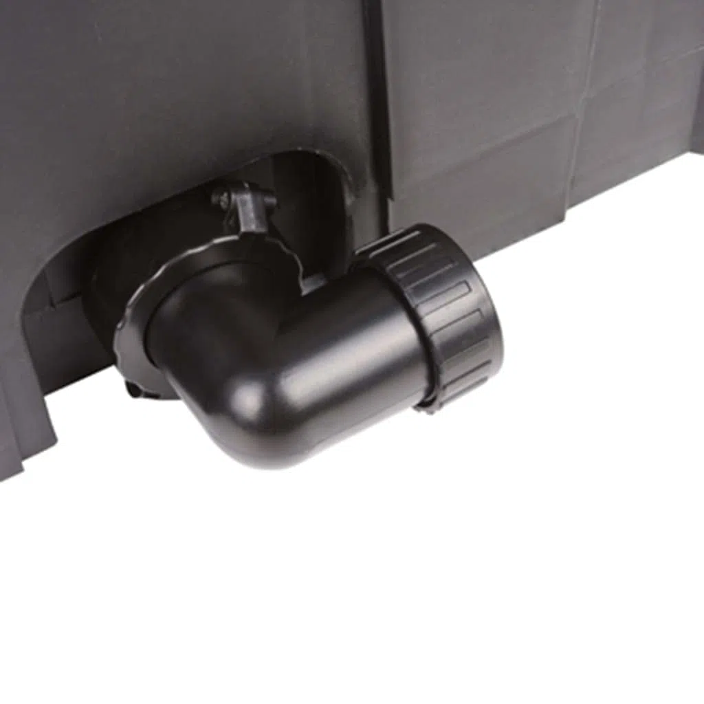 Filtro biologico per laghetto da 8000 l/h, per laghetti fino a 12000 litri, filtro biologico con uscita dello sporco e indicatore di temperatura, pulizia dell'acqua per laghetti fino a 6000 litri con