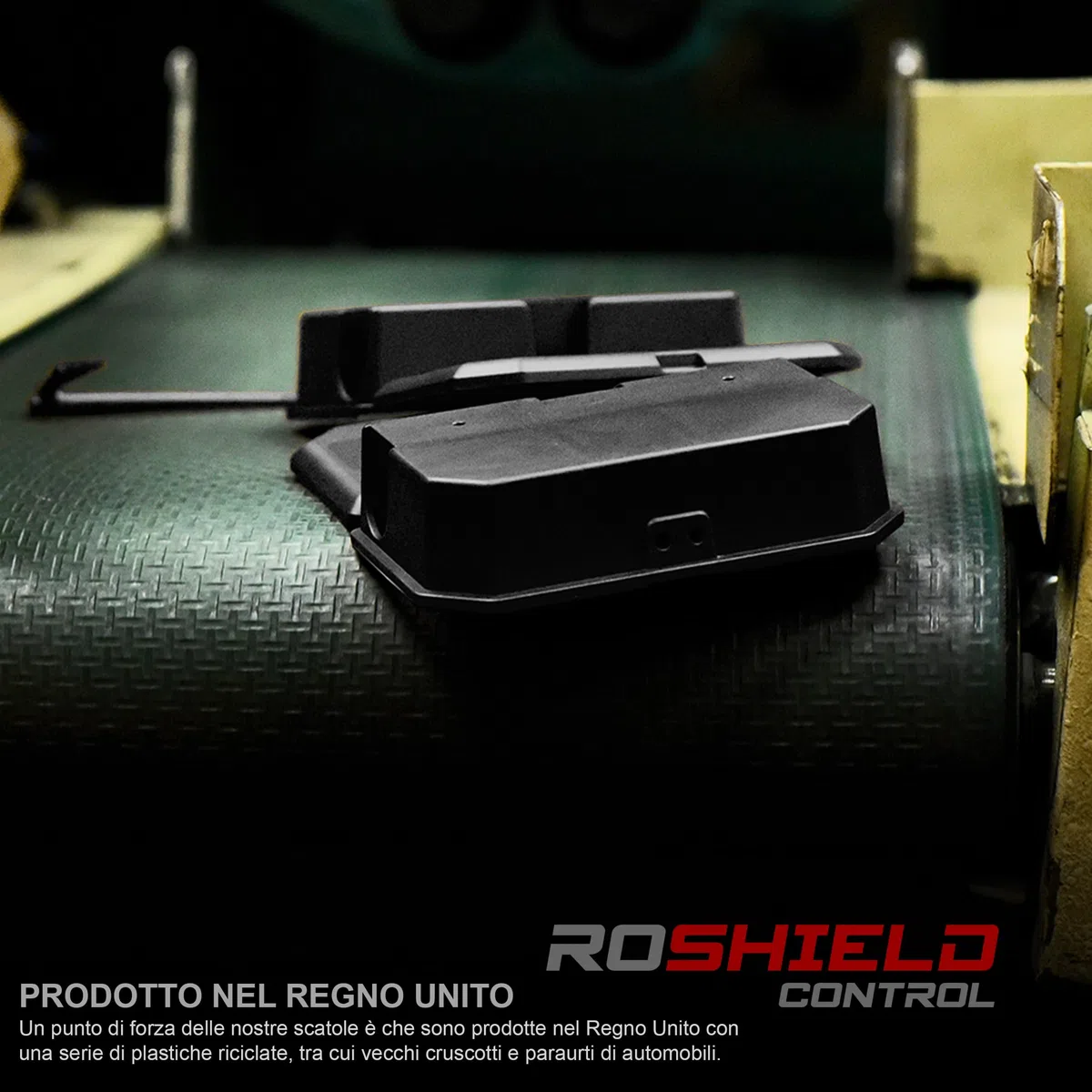 Roshield – Set di 10 scatole nere per esche per topi piccoli, antimanomissione, sicure per bambini e animali domestici (vuote, esche per roditori non incluse, non adatte ai ratti)