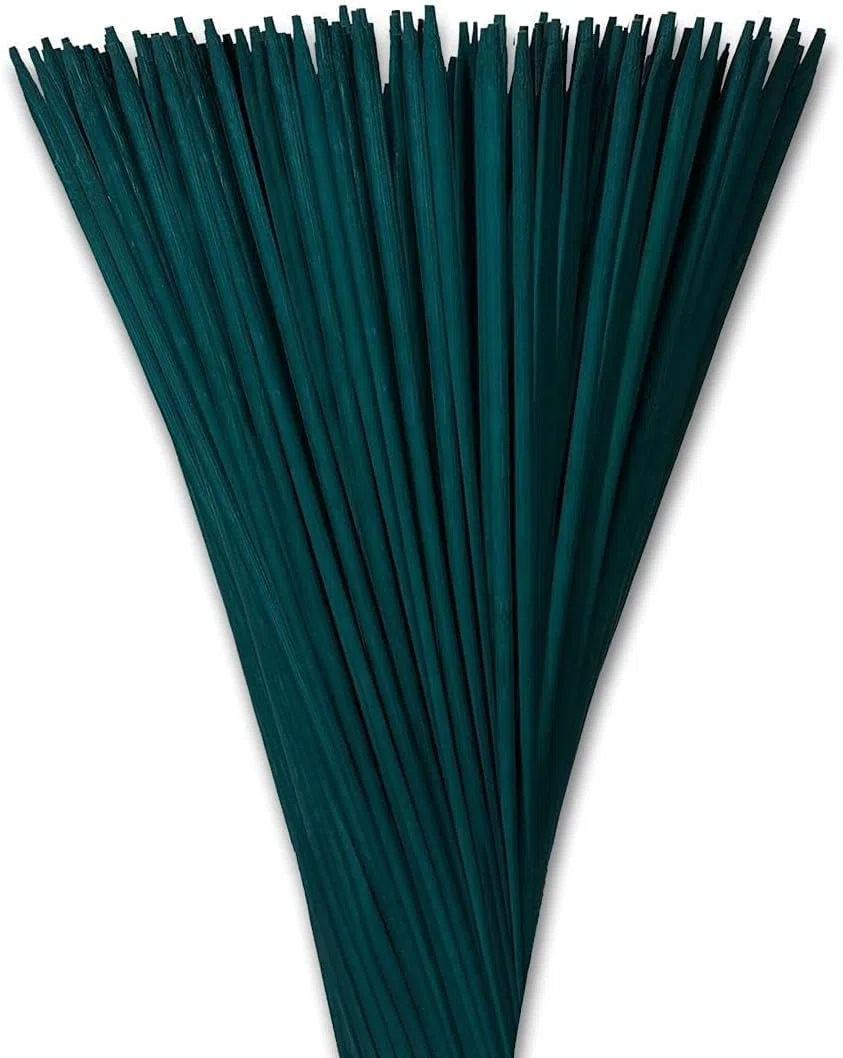 Bastoncini di supporto per piante – Confezione da 100 bastoncini di bambù da 60 cm – resistenti alle intemperie per fiori – bastoncini di legno da 61 cm per casa o giardino – ideali per