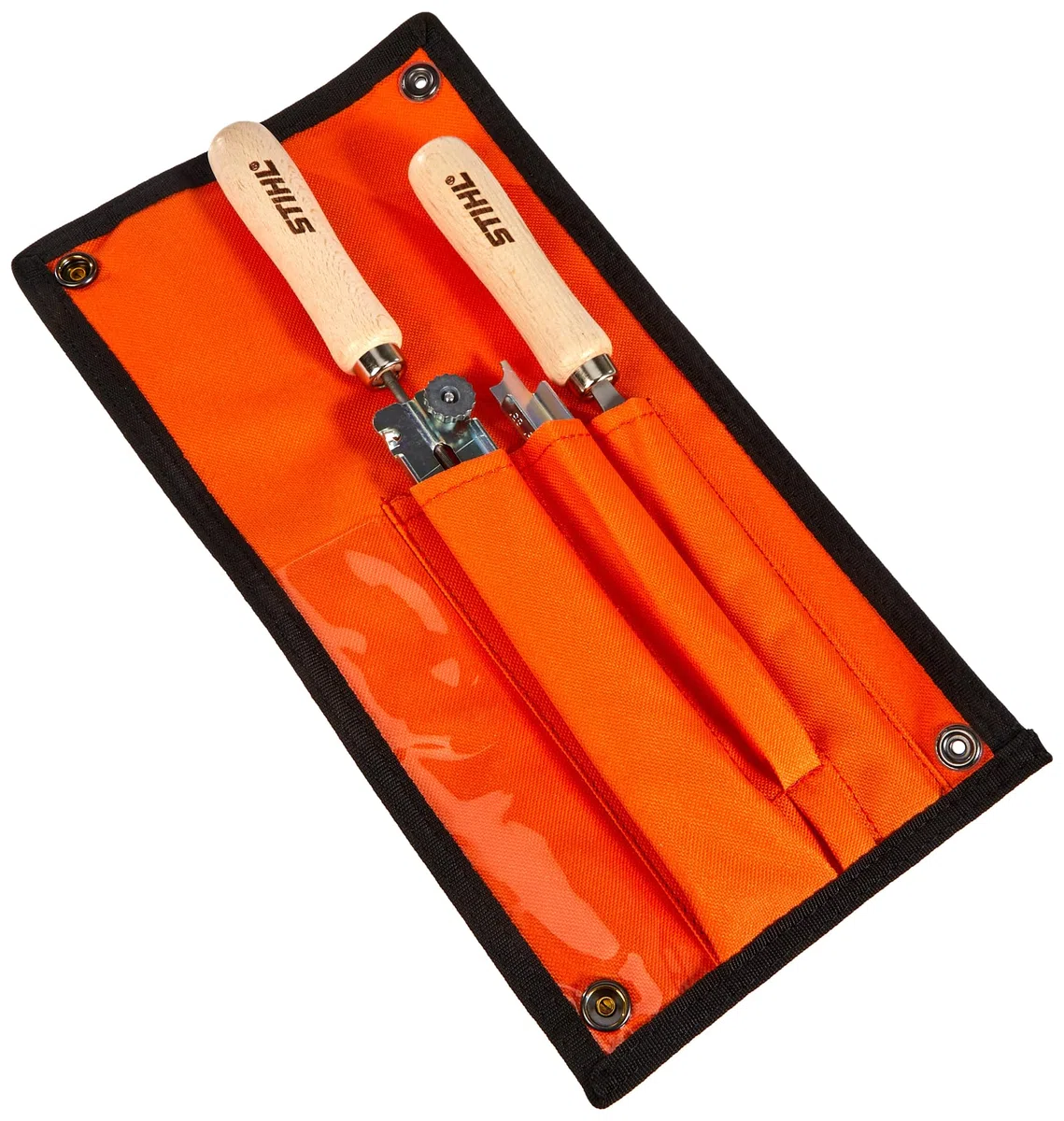 Stihl 5605 007 1027-Set di lime da 1/4", 3/8" P 56050071027 per catena Picco, colore: Grigio