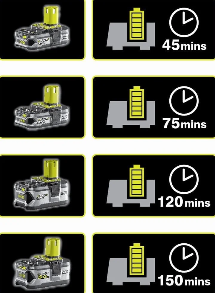 Ryobi RPP182020, Potatore Estendibile a Batteria 18V ONE+, Impugnatura Ergonomica, Lubrificazione Automatica della Catena, Estendibile fino a 3 Metri, Include 1 Batteria da 2.0Ah ed 1 Caricabatterie