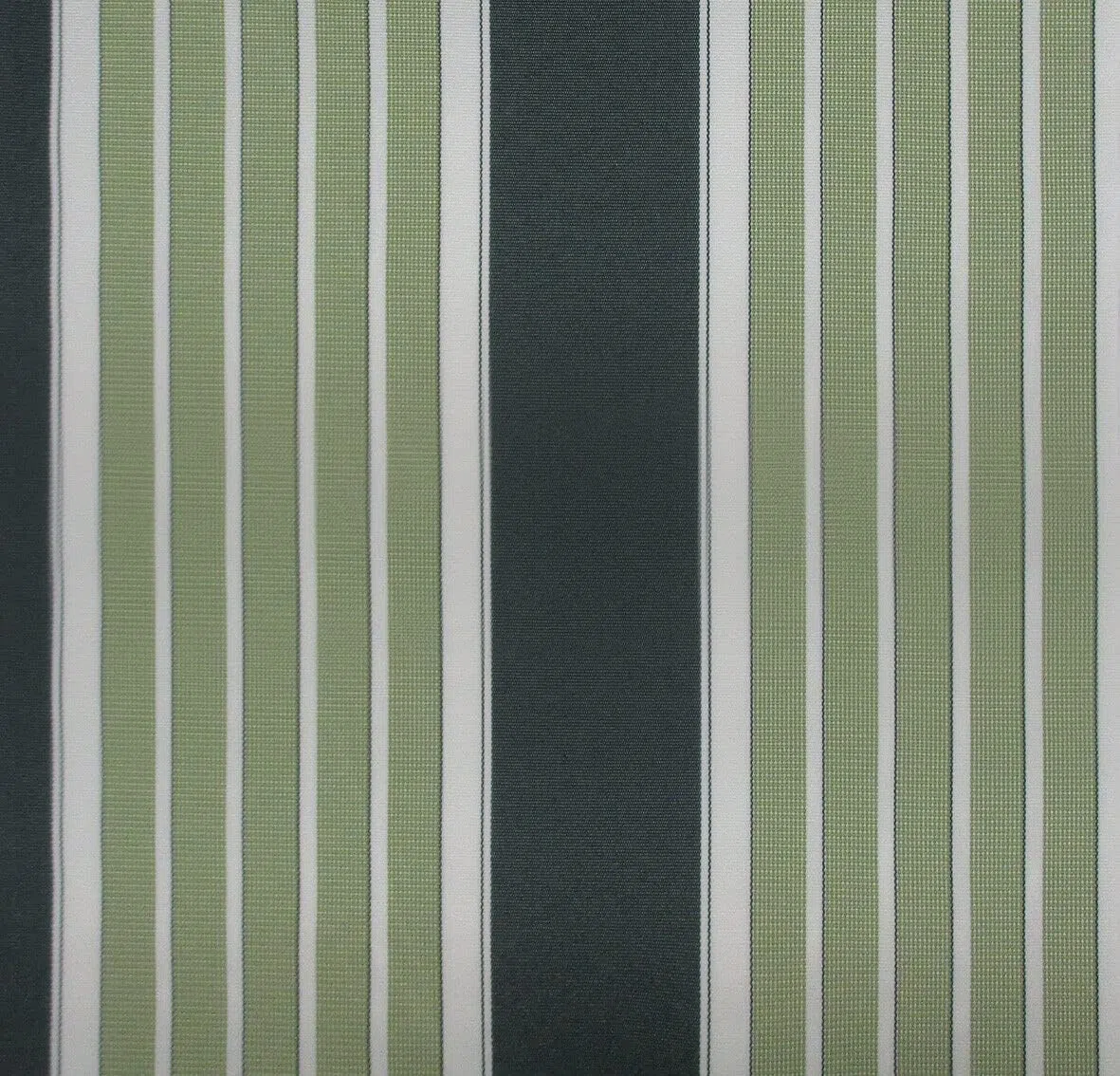 Tenda da sole a caduta 300x250 cm Verde/Bianco, con braccetti e mantovana per balcone esterno, tessuto impermeabile 280gr/mq