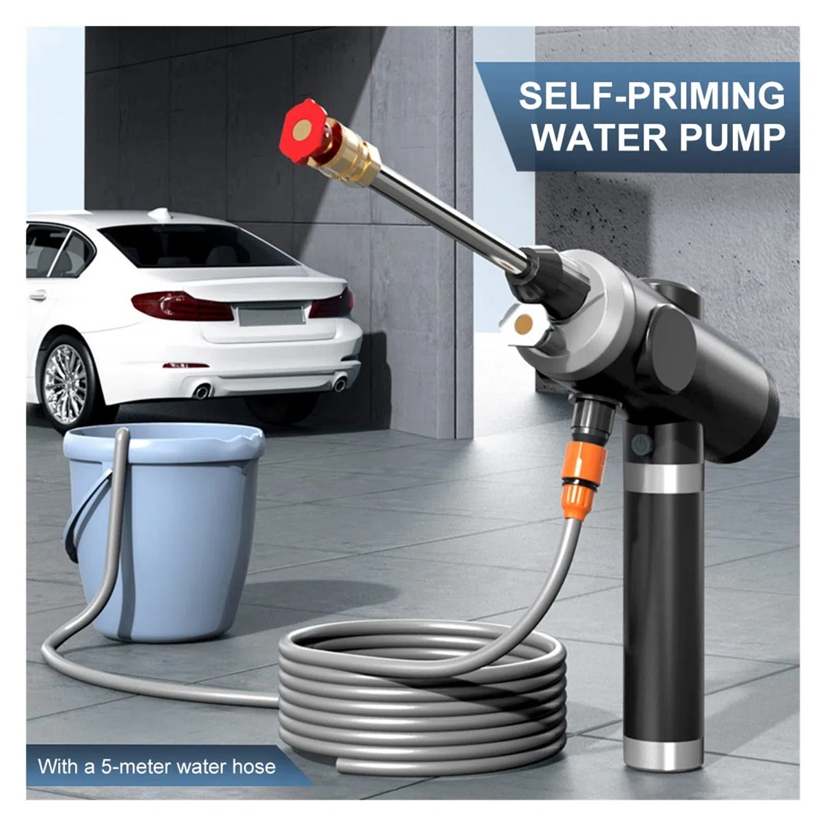 Idropulitrice, Autolavaggio ad alta pressione wireless da 120 W 25 MPa Pulitore for auto portatile Pistola for lavaggio ad alta pressione ricaricabile Pistola for acqua spray for la pulizia(Wired)