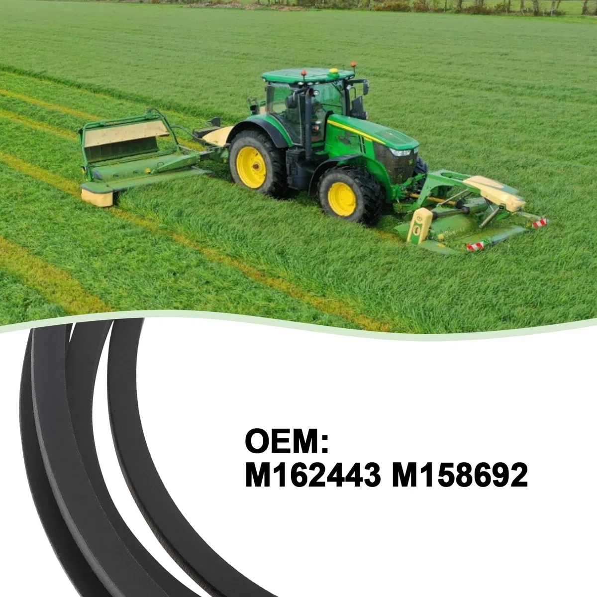 1 Pz. Cinghia Di Trasmissione Del Ponte M162443 M158692 954-04137A Compatibile Con John Deere Compatibile Con Cub Cadet Compatibile Con MTD Compatibile Con Troy Bilt