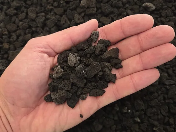 Lapillo vulcanico nero, lava vulcanica 5/10 mm (c.ca 22 kg - 33 lt)