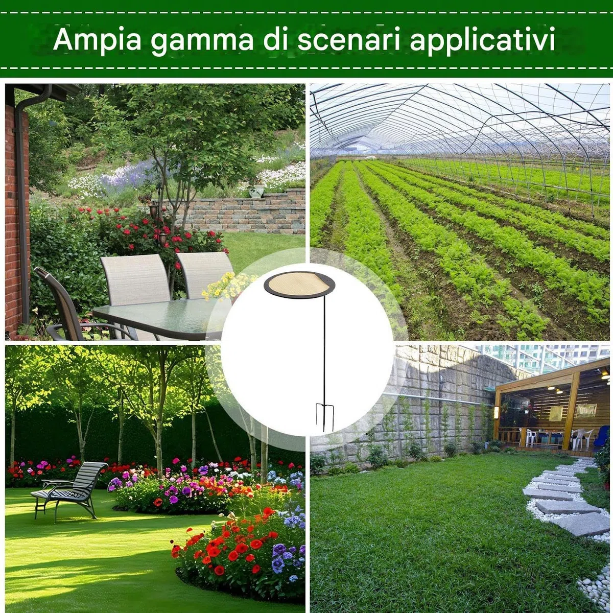 Ombrello da Sole per Piante - Ombrello Parasole Bloccante la Luce Solare,Copertura Regolabile 3 Pezzi Portatile Termica per Orto Balcone Fiori Cortile Decorazione